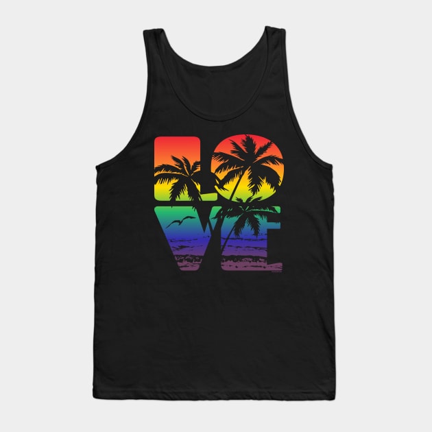 Love is Love Gay Pride LGBT Beach | BearlyBrand Tank Top by The Bearly Brand